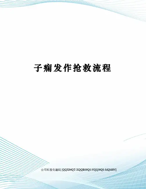 子痫发作抢救流程