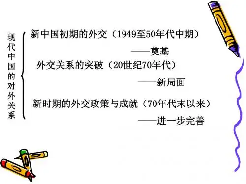 人教版高一历史必修一第七单元《现代中国的对外关系》课件