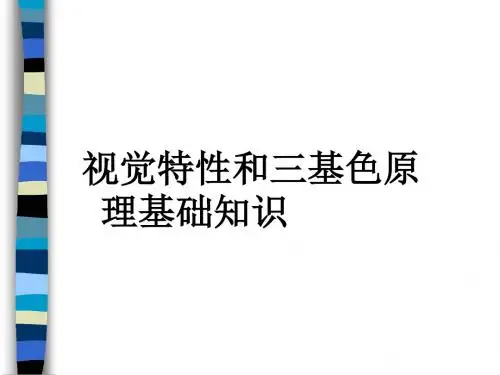材料物理基础IX视觉特性与三基色原理