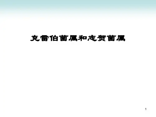 克雷伯菌属和志贺菌属