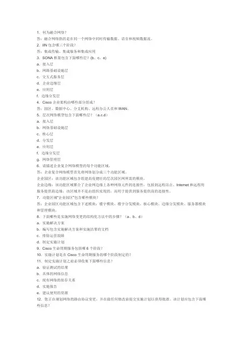 CCNP资料1