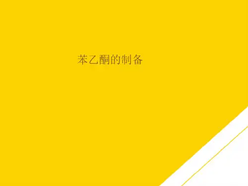 苯乙酮的制备(最全版)PTT文档