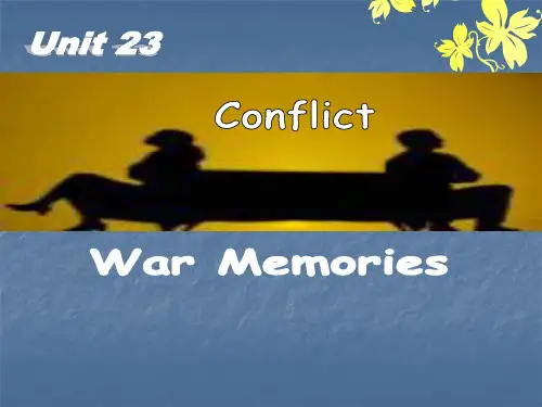 北师大 英语 必修 8 Unit 22 Lesson 3 War Memory(共48张PPT)