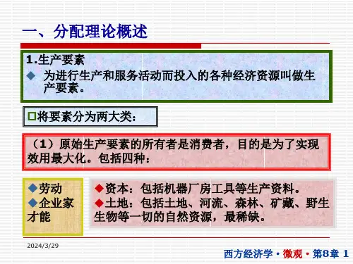 第八章分配理论