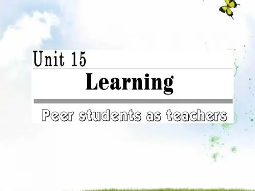 高中英语北师大版版必修5课件：Unit+15+Section+Ⅰ+Warm-up+&+Lesson+1+—+Pre-reading