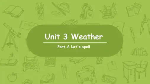 Unit 3 Part A Let's spell(课件)-四年级英语下学期(人教PEP版)