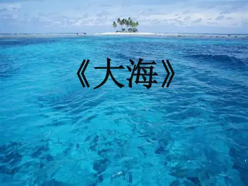 二年级下册音乐教学课件《大海》课件 花城版