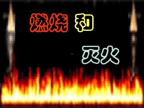 《燃烧和灭火》课件PPT2