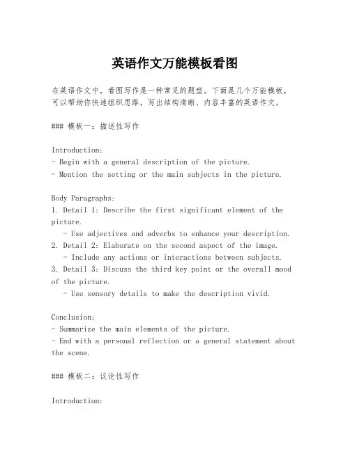 英语作文万能模板看图