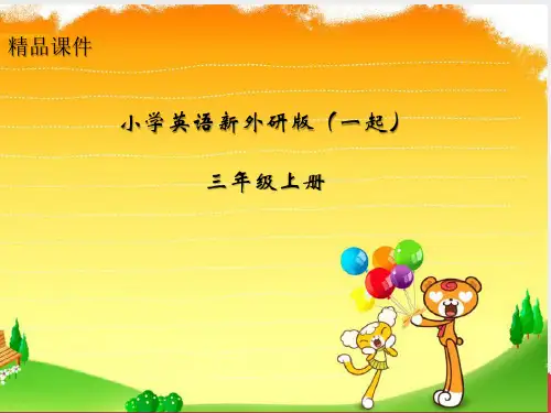 小学英语新外研版(一起)三年级上册新标准M6 U2He's got a new shirt.课件第一课时