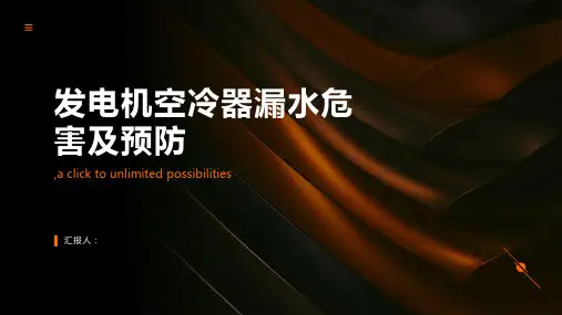 发电机空冷器漏水危害及预防