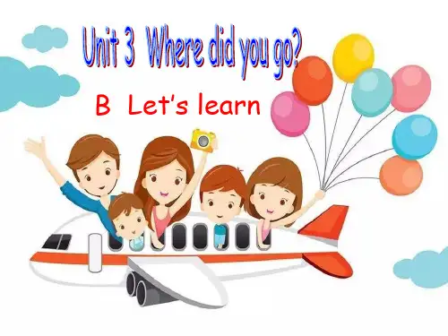 2021年人教版PEP六年级英语下册Unit 3  PB Let's learn  课件