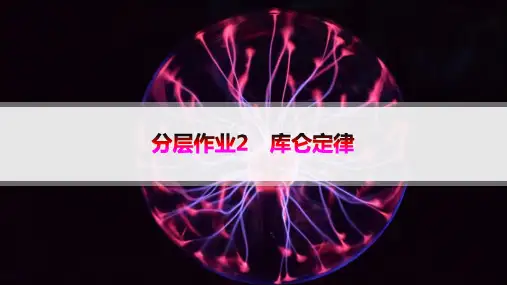人教版高中物理必修第三册精品课件 分层作业 第9章 静电场及其应用 分层作业2 库仑定律