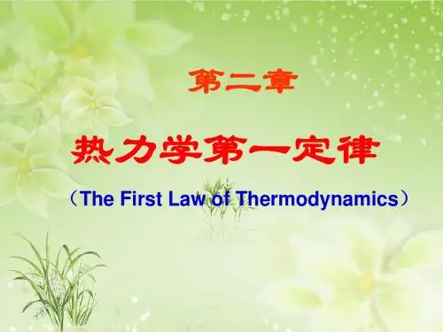 天大物理化学(第五版)第二章
