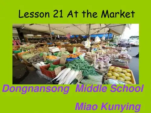 冀教版七年级英语上册  Unit 4 Lesson 21At the Market (共23张PPT)