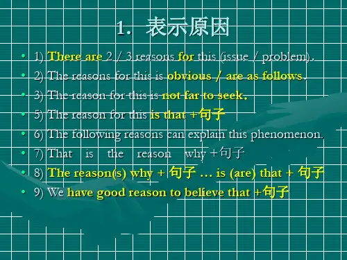 写作必背语句ppt课件