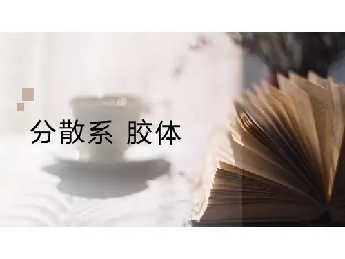 专题二：分散系 胶体  教学PPT课件