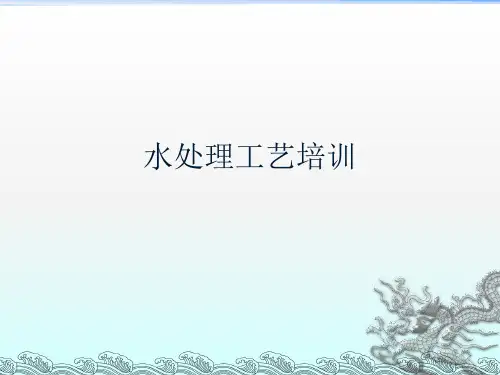 水处理工艺培训课件