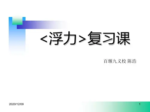 《浮力》复习课PPT教学课件