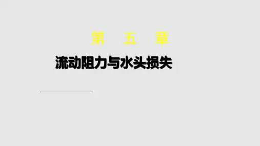 液流形态与水头损失土木