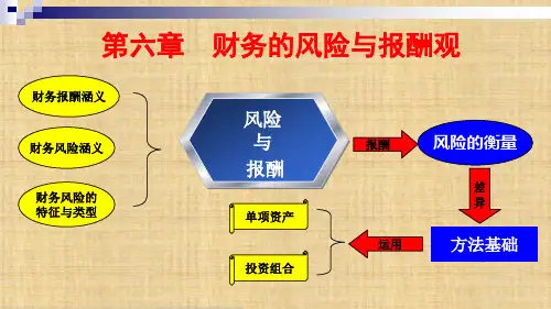 第六章  财务的风险与报酬观 《财务学原理》PPT课件