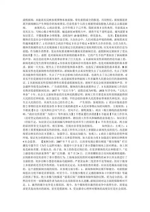 新闻伦理与法规笔记