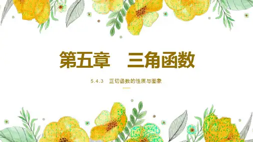 5.4.3正切函数的性质与图象课件(人教版)(1)