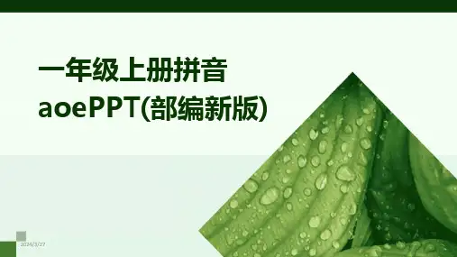一年级上册拼音aoePPT(部编新版)-2024鲜版(1)