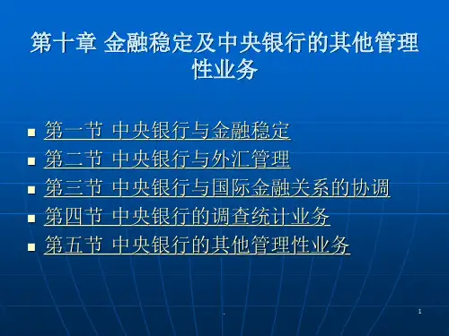 金融稳定及PPT课件