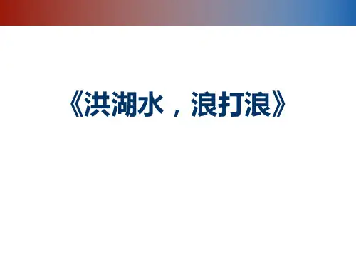《洪湖水,浪打浪》PPT教学课件