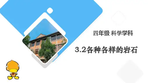 教科版四年级科学下册《各种各样的岩石》PPT课件