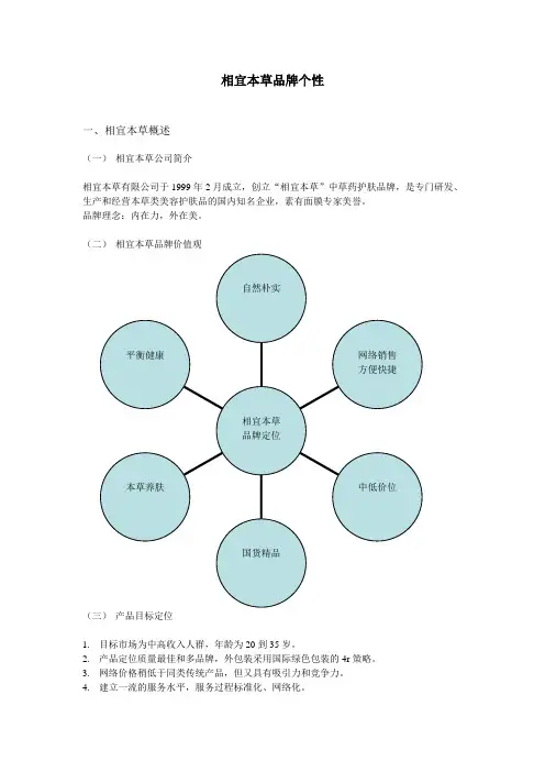 相宜本草品牌个性