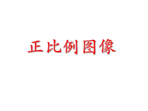 苏教版数学六年级下册认识正比例图像课件4