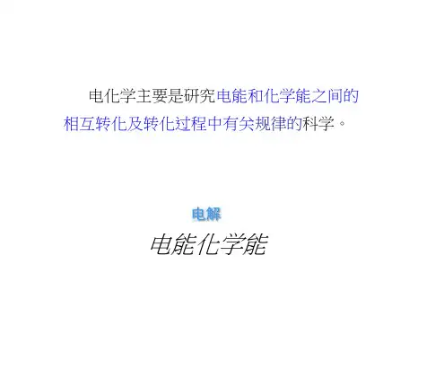 【2019年整理】电解质溶液理论