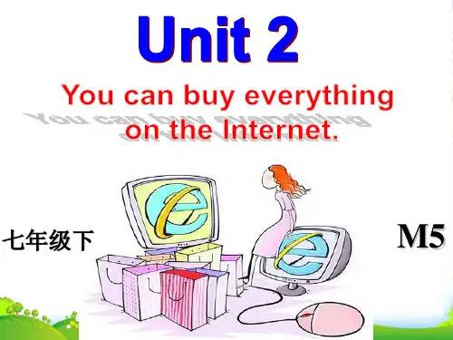 外研版七年级英语下册M5 Unit2 You can buy everything on the i