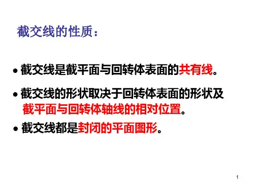 2.3平面与回转体表面相交