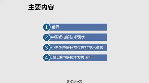 现代铝电解技术发展浅析PPT课件