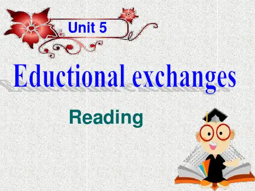 牛津深圳版英语八上Unit 5《Educational exchanges》(Reading)ppt课件