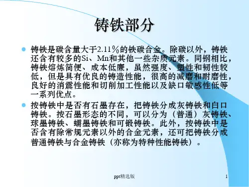 材料知识铸铁ppt课件