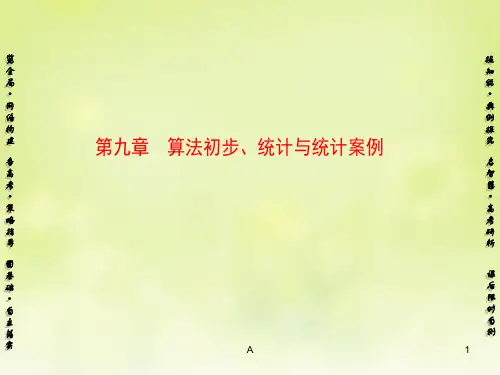 高考高考数学总复习 第九章 第1节 算法与程序框图课件