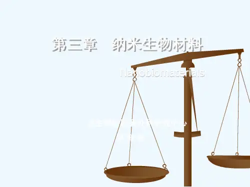 常用的纳米生物材料PPT(72张)