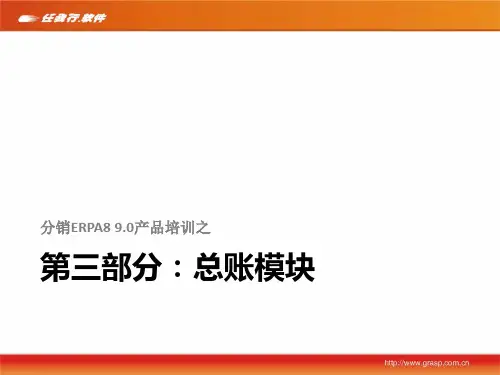 分销ERP A8 90 1总账