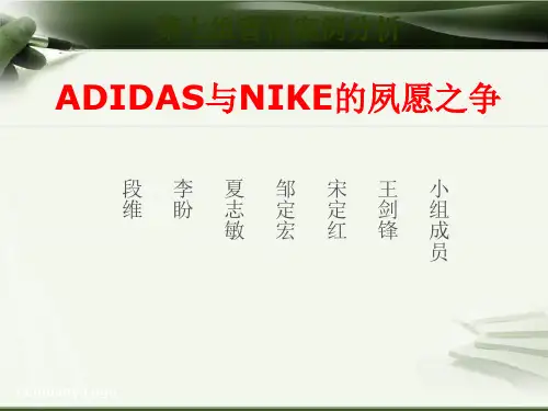 NIKE和ADIDAS营销案例分析