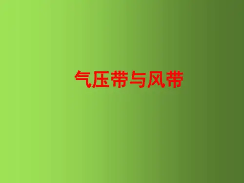 气压带和风带 教学PPT课件