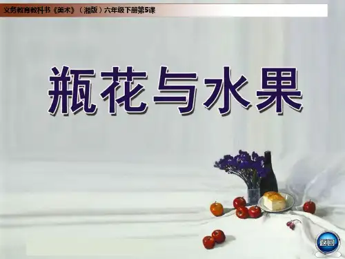 瓶花与水果