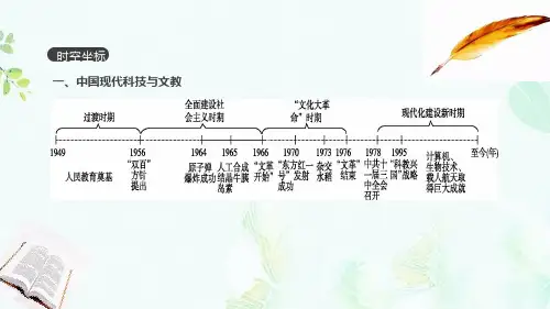 新人教版2019年高考历史一轮复习第15单元近代以来中外科技文艺课件ppt版本