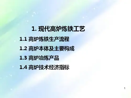 现代高炉炼铁工艺-PPT