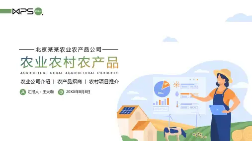 农业农村农产品公司企业介绍PPT