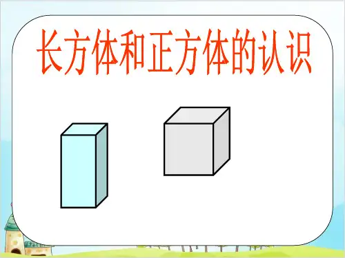 人教版五年级下册数学长方体和正方体的认识-1