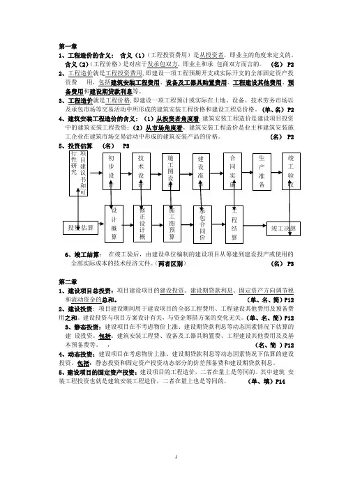 2015年4月工程造价(自考)